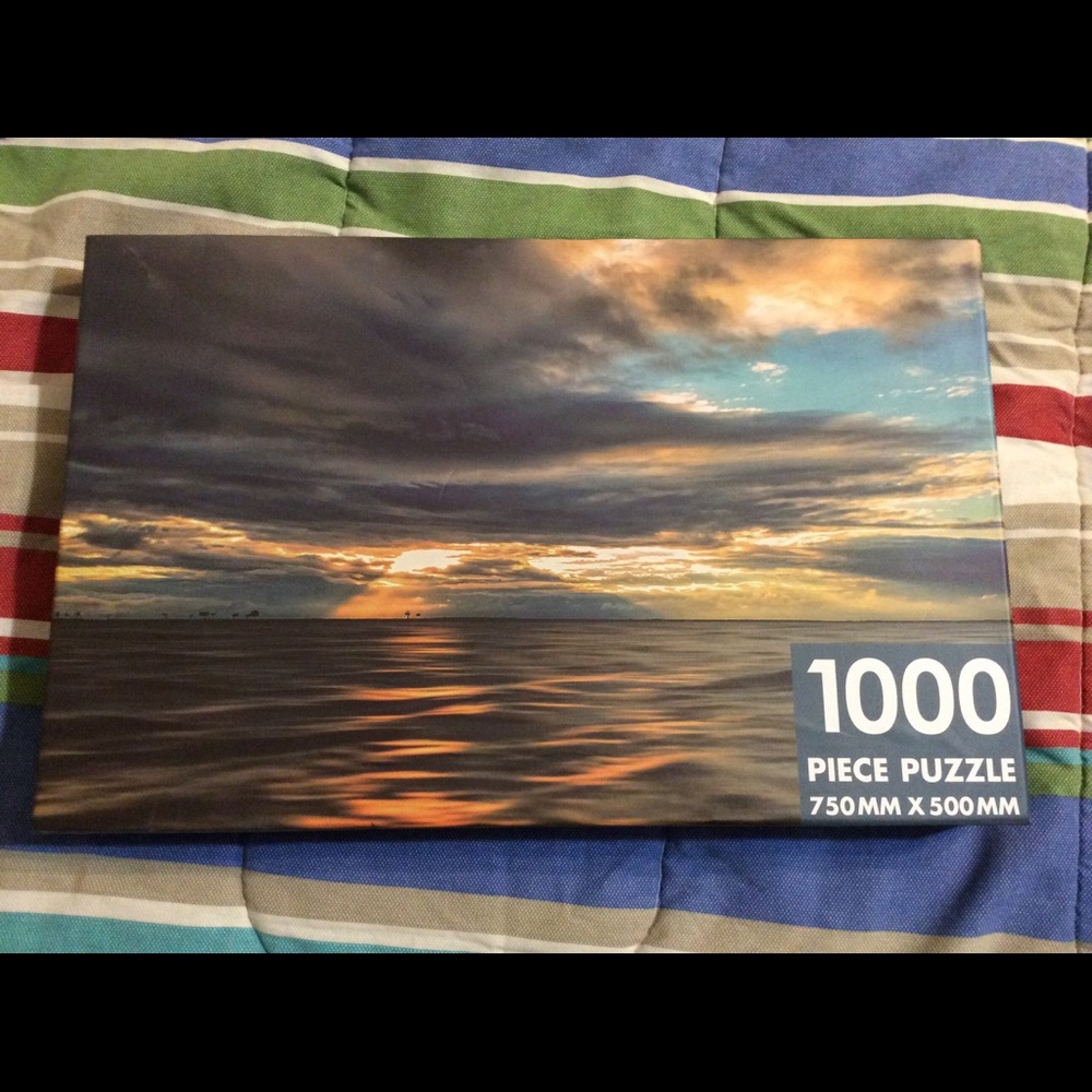 New 1000 pc puzzle Seaside Sunset very hard